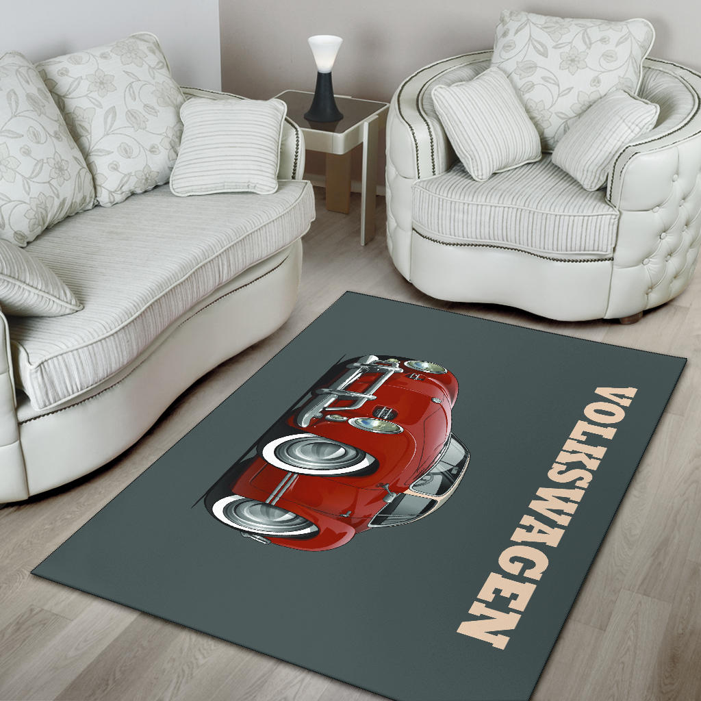 Volkswagen Car Art Area Rug