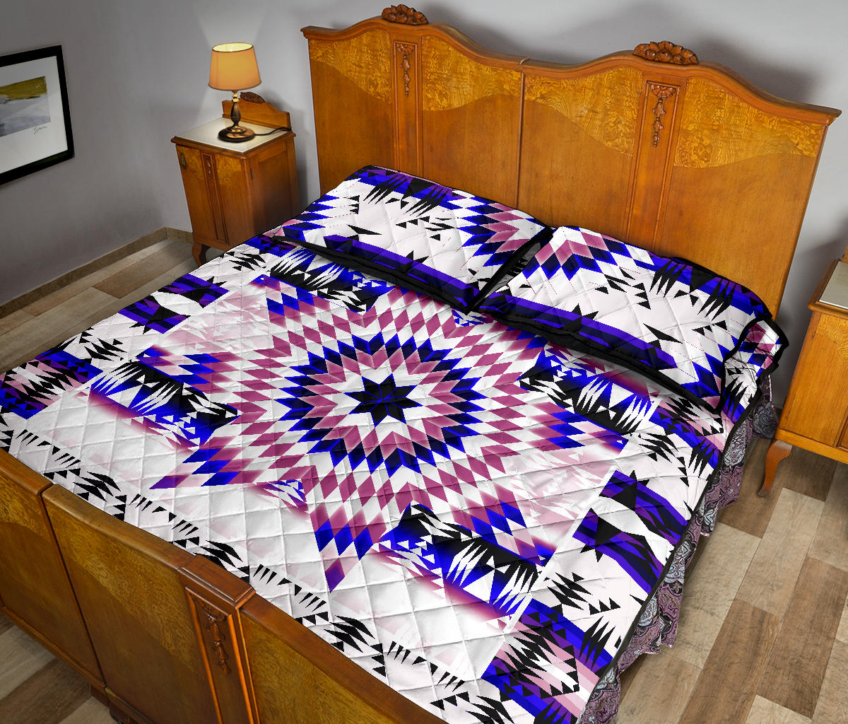 White Canyon Star Quilt Set