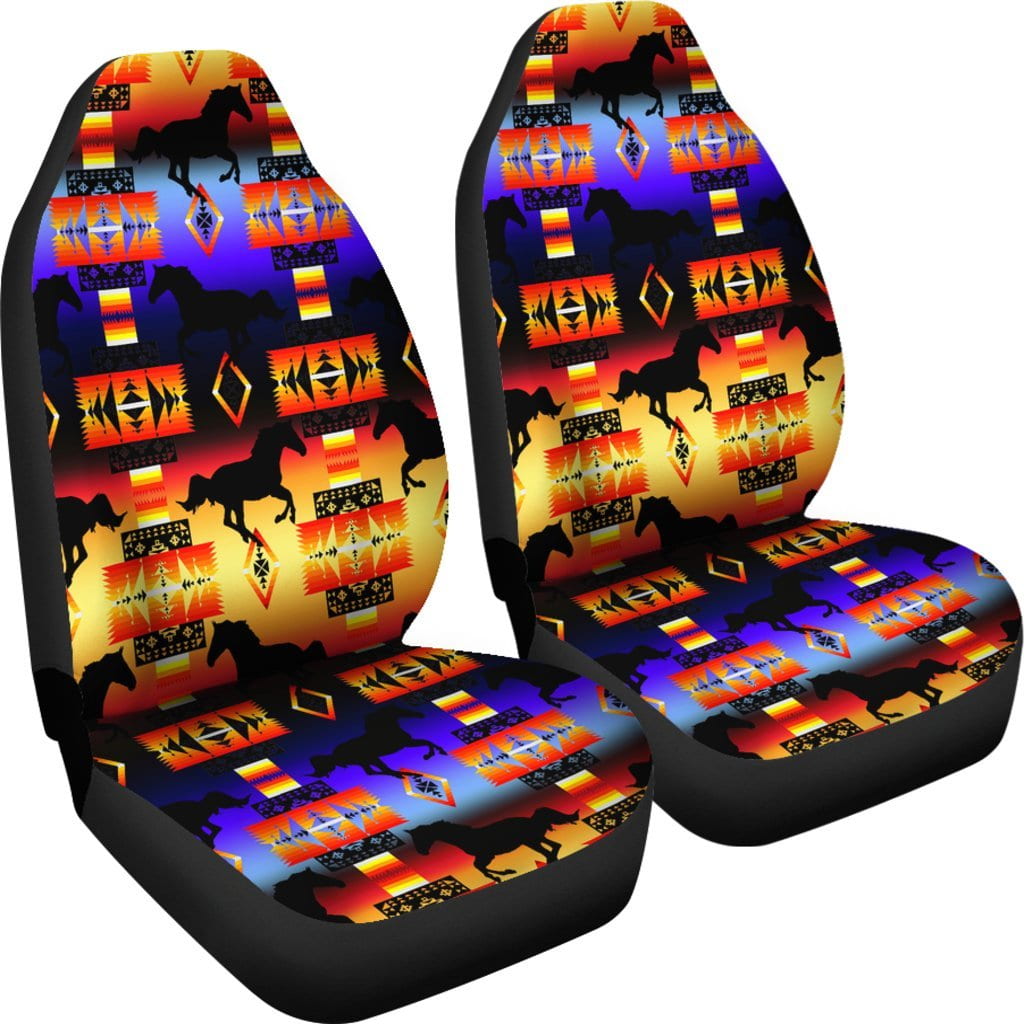 Seven Tribes Horse Horizon Set of 2 Car Seat Covers