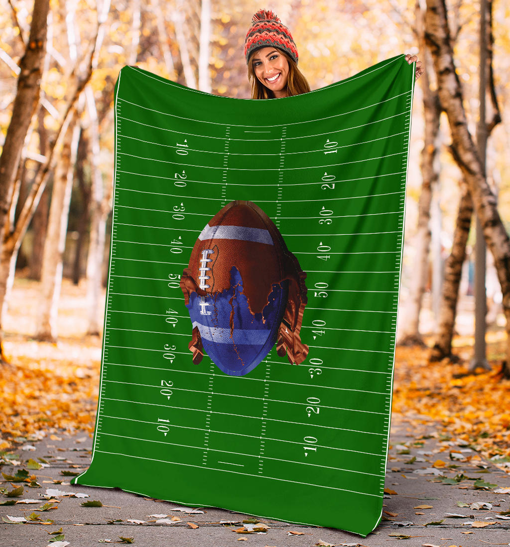 Football Field Paintball Premium Blanket