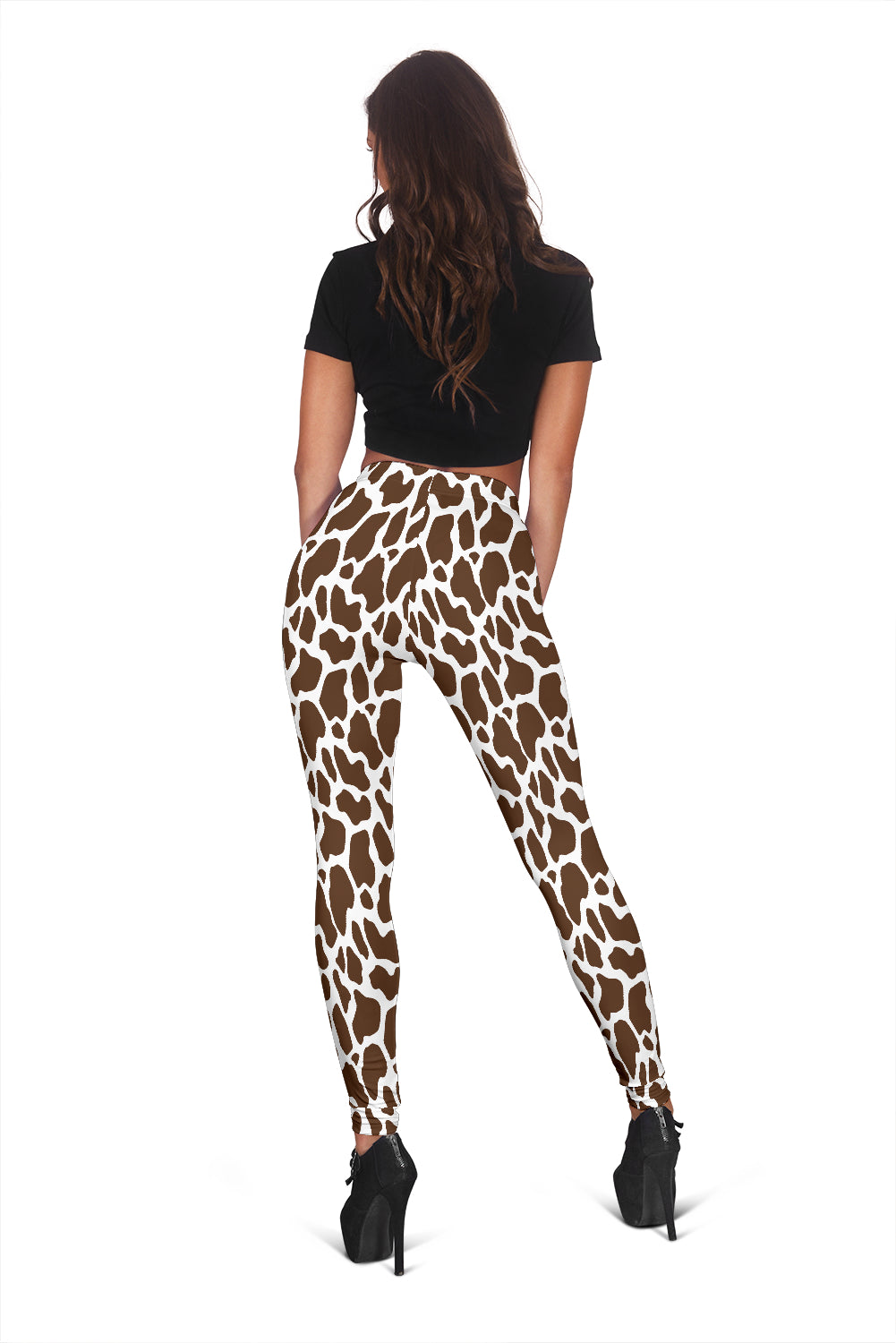Brown Cow Animal Print Leggings