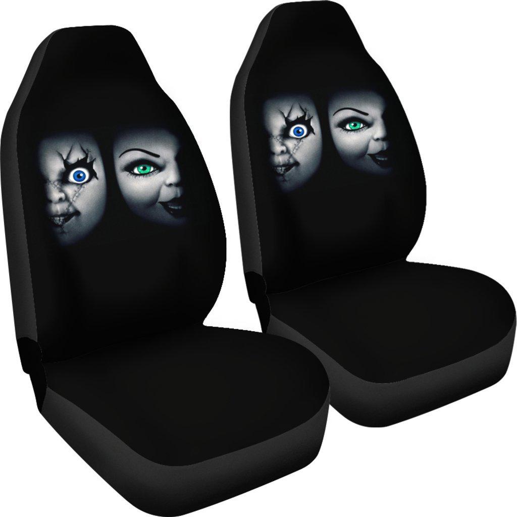 Bride of Chucky Design Black Seat Covers