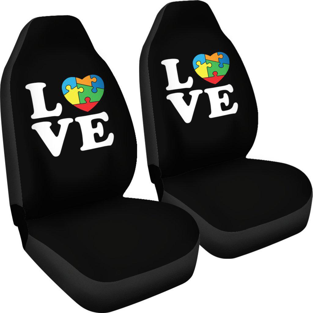 Love Puzzle Autism Support Design Seat Covers