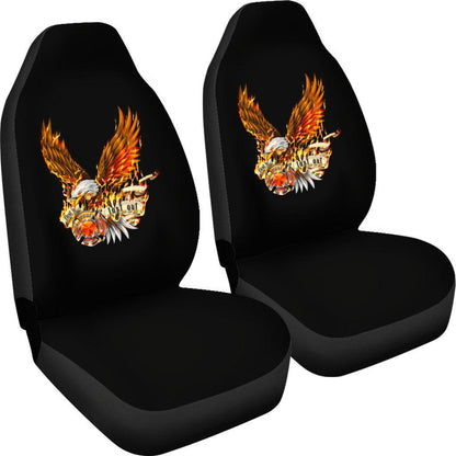 Firefighter First In Last Out Eagle Design Seat Covers