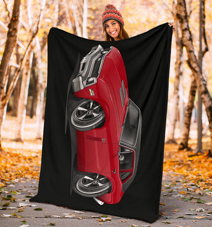 1970 Nova SS Car Art Premium Blanket
