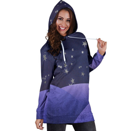 Fantasy Night Sky Hoodie Dress