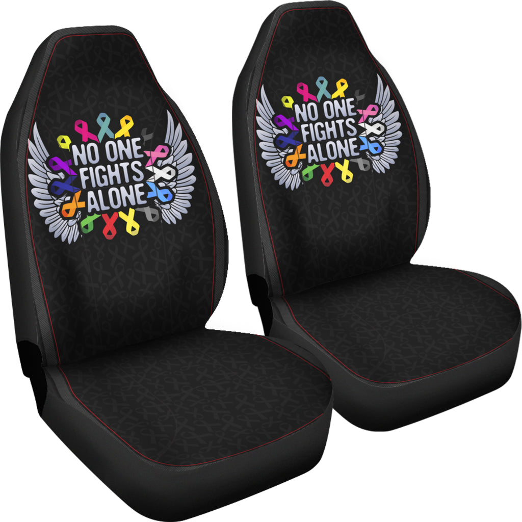 Cancer No One Fights Alone Car Seat Covers