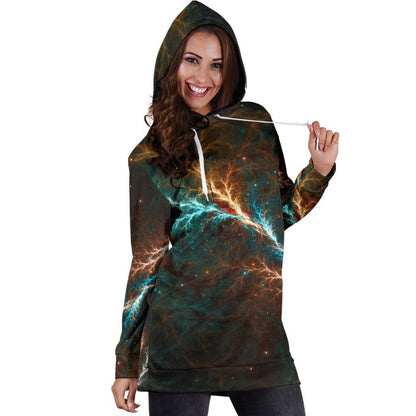 Colored Women's Hoodie Dress