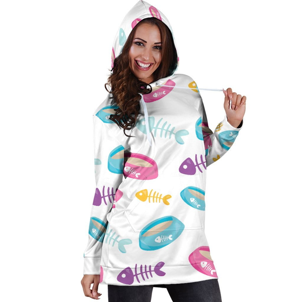 Kitty Food Hoodie Dress