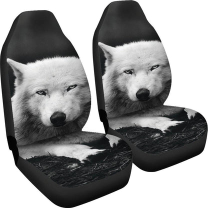 Custom Seat Covers Wolves Design