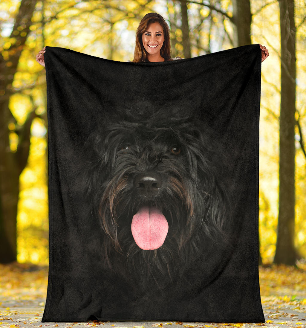 Premium Blanket Portuguese Water Dog Face Hair Blanket
