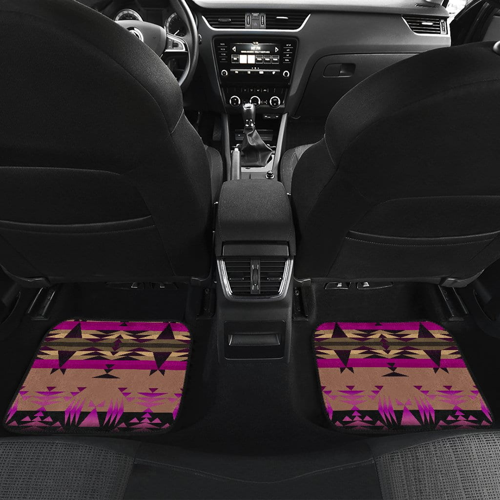 Between the Mountains Berry Set of 4 Car Floor Mats