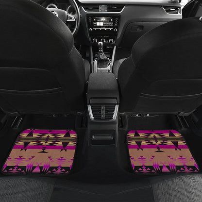 Between the Mountains Berry Set of 4 Car Floor Mats