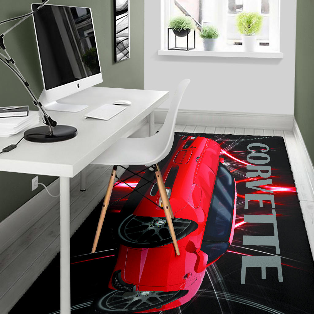 1997 Corvette Wall Art Area Rug