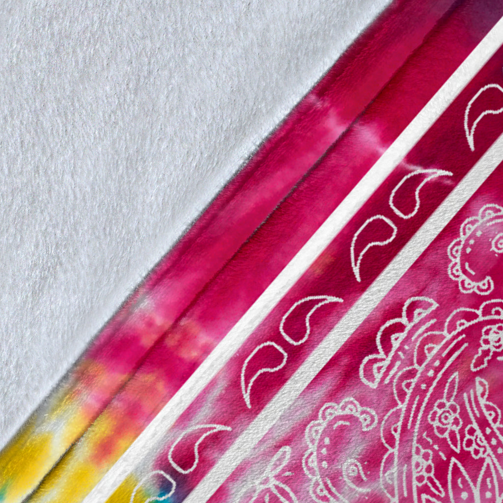 Ultra Plush Striped Hippie Bandana Fleece Premium Blanket