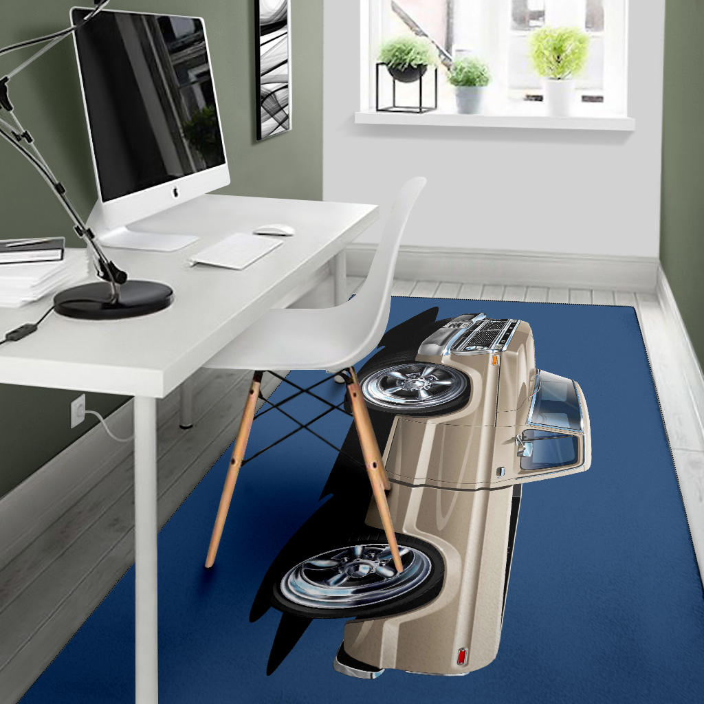 1974 F100 Pickup Truck Car Art Area Rug 3 Size Choices