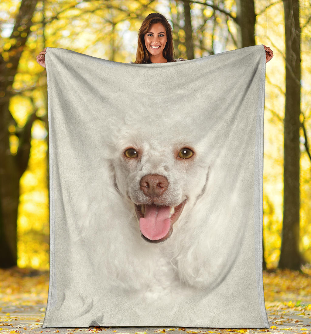 Premium Blanket Poodle Face Hair Blanket