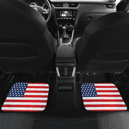 American Flag floor mats Front and Rear Car Floor Mats Set of 4