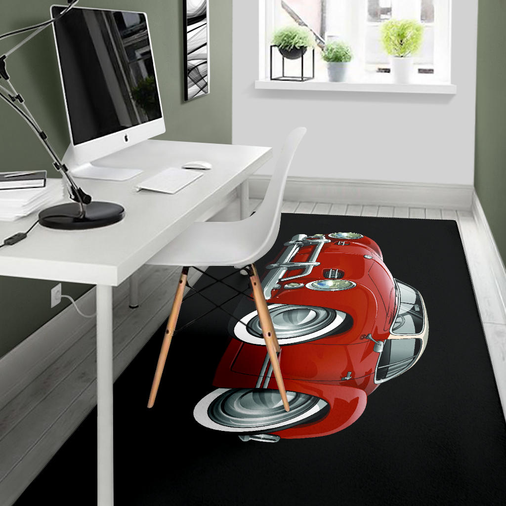 Volkswagen Car Art Area Rug
