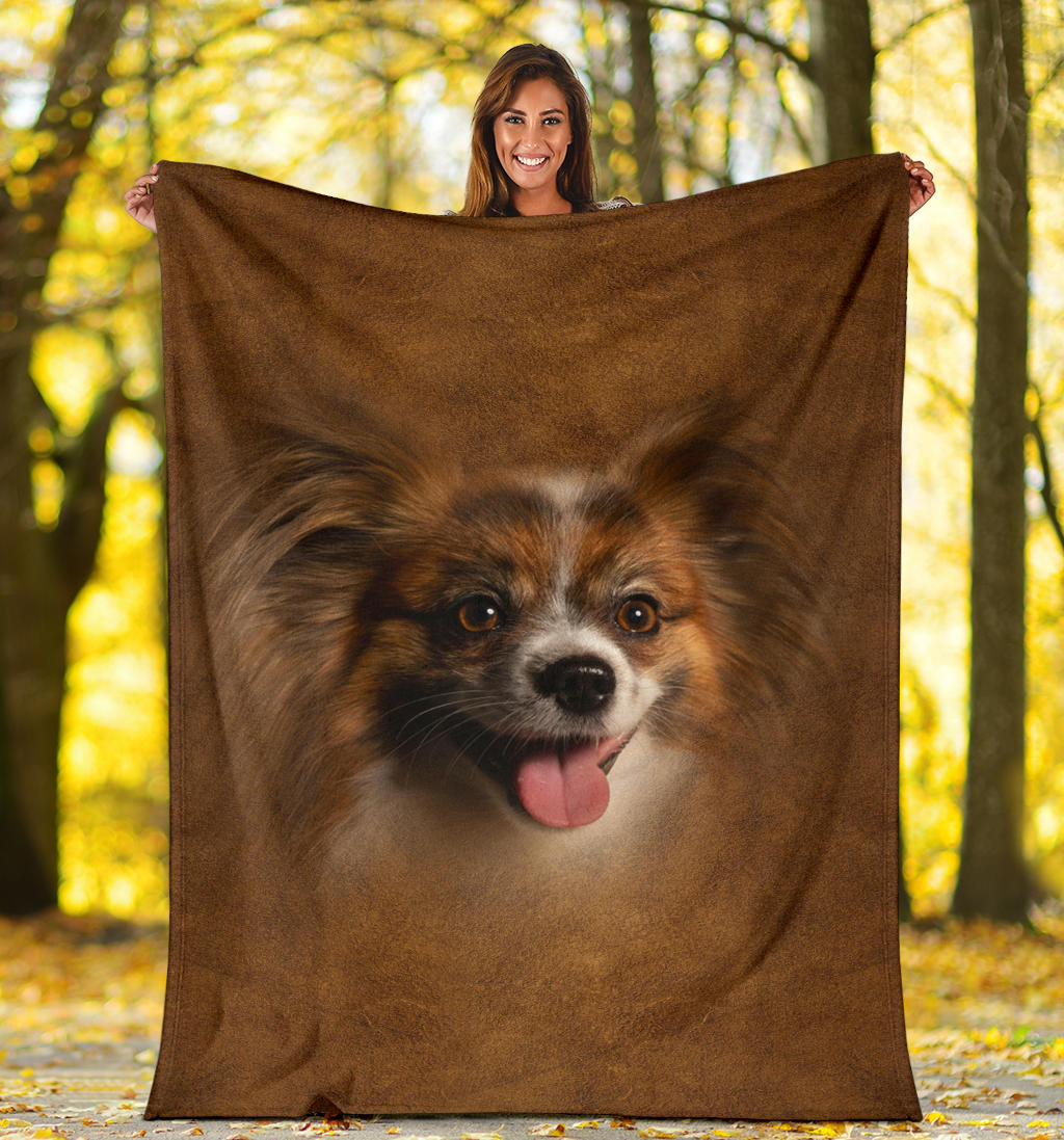 Premium Blanket Papillon Face Hair