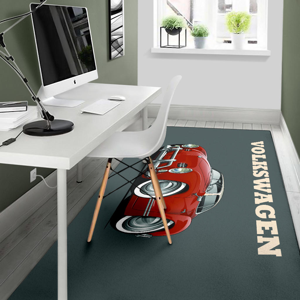 Volkswagen Car Art Area Rug