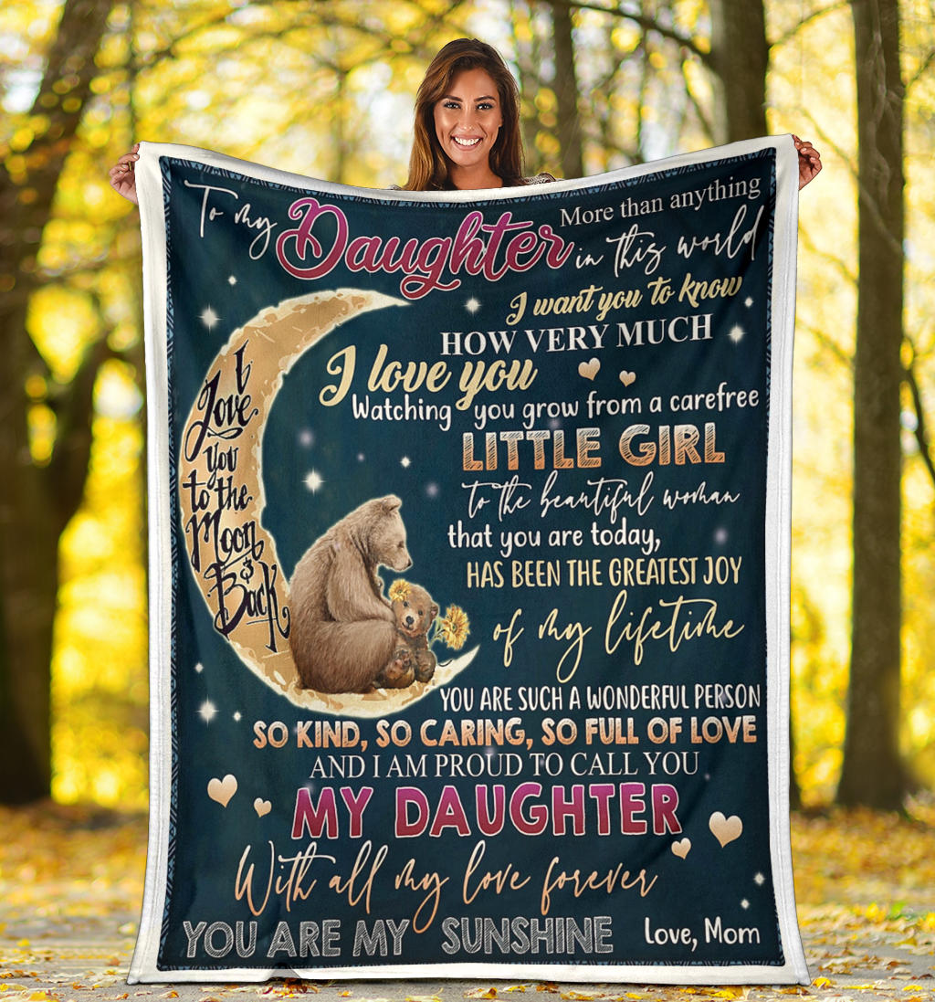To My Daughter Premium Blanket