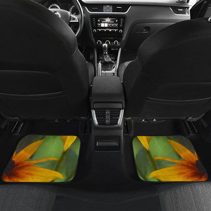 Front and Back Car Mats - Yellow Daisies Design