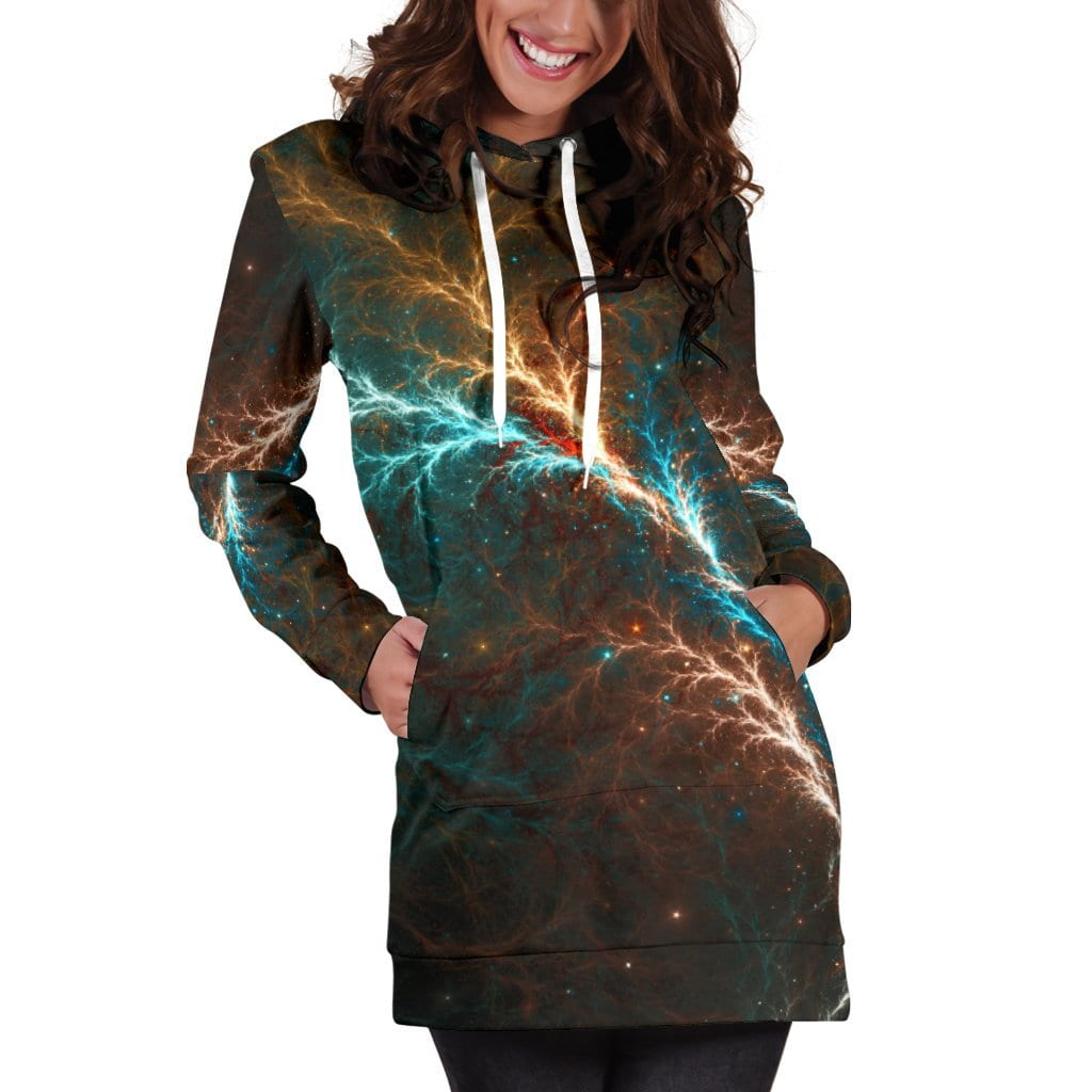 Colored Women's Hoodie Dress