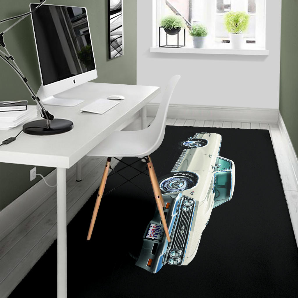 1966 El Camino Muscle Car Art Area Rug