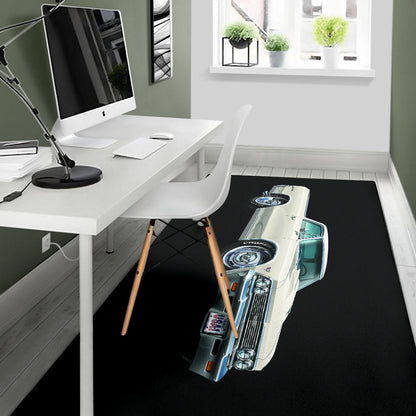 1966 El Camino Muscle Car Art Area Rug