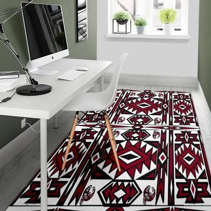 Native Stylish Area Rug Great for any Room Black (red)