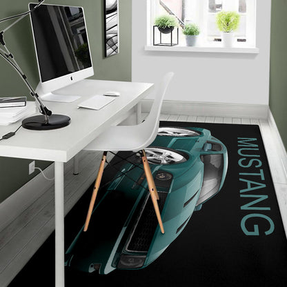 2008 Mustang Car Art Area Rug