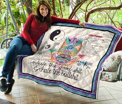 Yoga Exhale Quilt