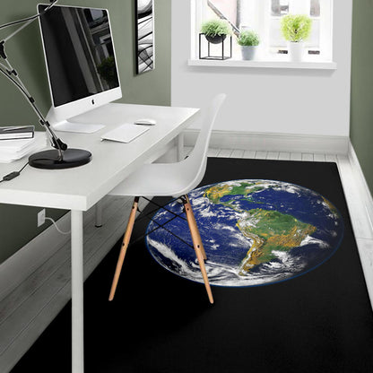 Earth from Space Area Rug