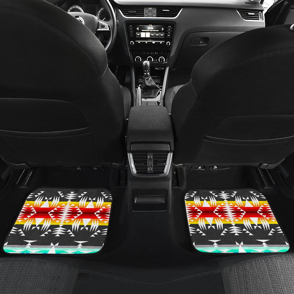Between the Mountains Gray Set of 4 Car Floor Mats