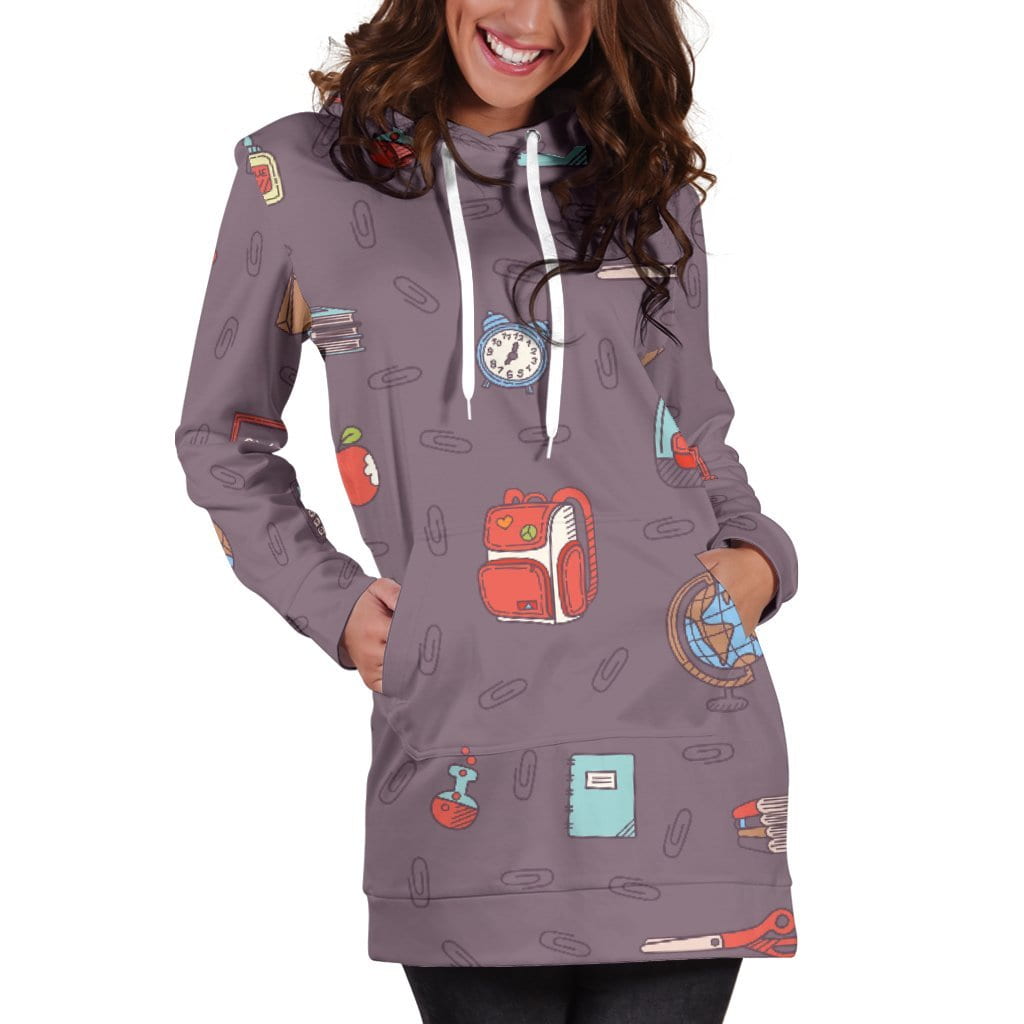 Time For School Hoodie Dress