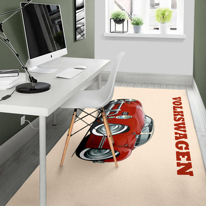 Volkswagen Car Art Area Rug