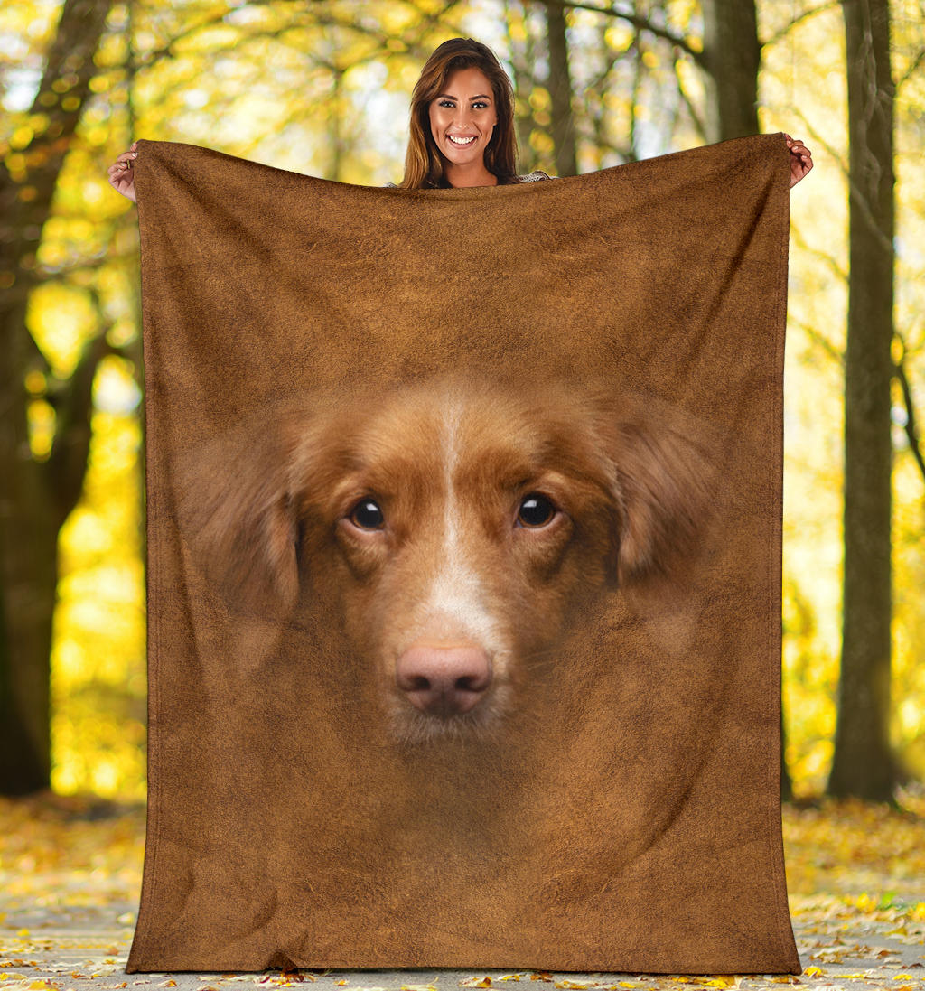 Premium Blanket Nova Scotia Duck Tolling Retriever Face Hair