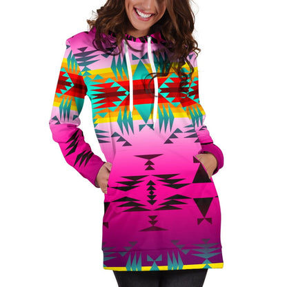 Between the Cascade Mountains Hoodie Dress