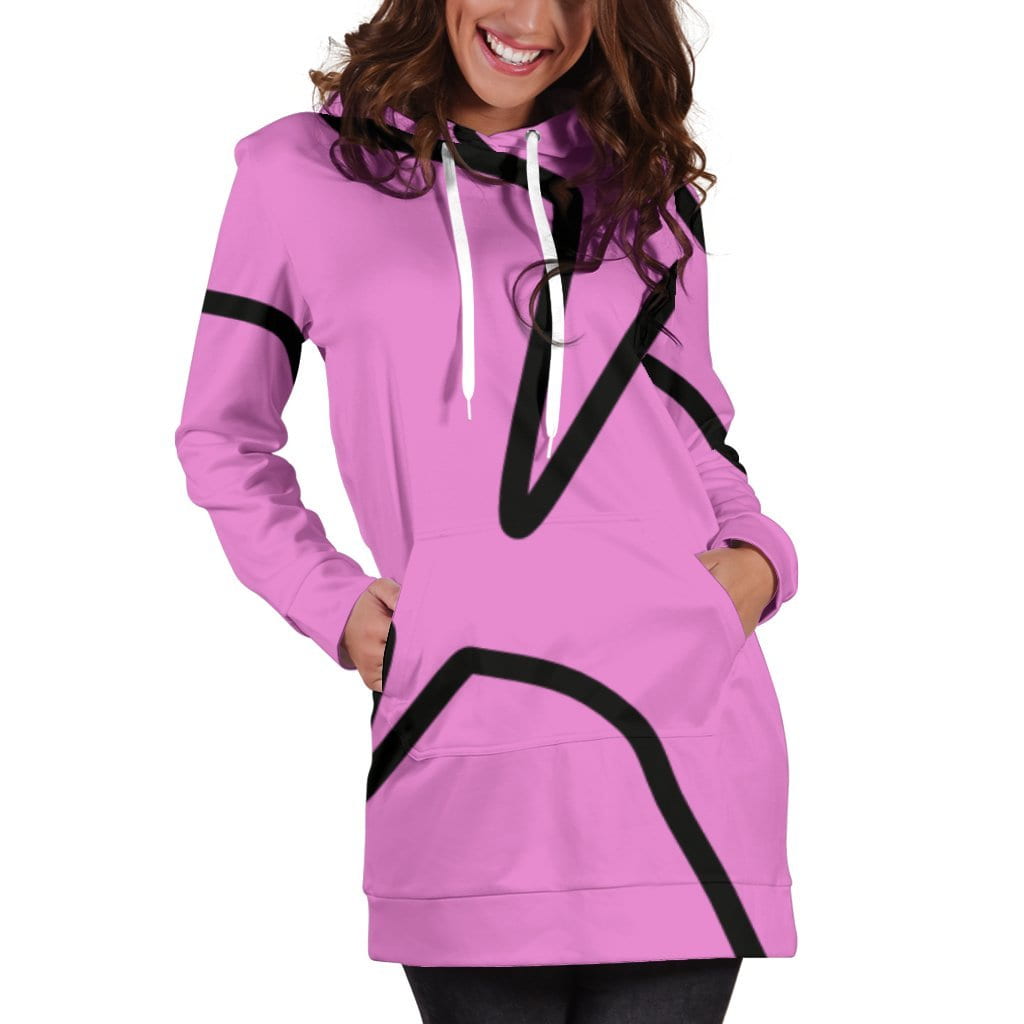 erinn d pink hoodie dress