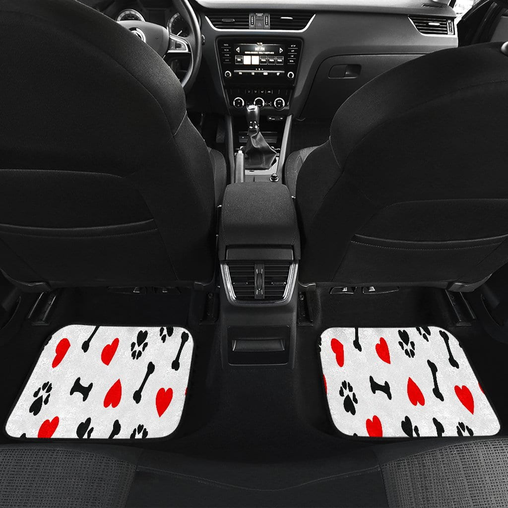 FRONT/BACK DOG LOVE CAR MATS