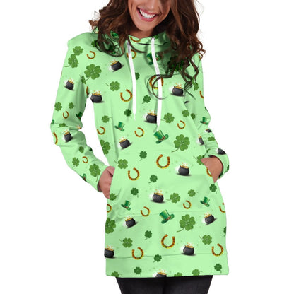 St Patricks Day Womens Hoodie Dress