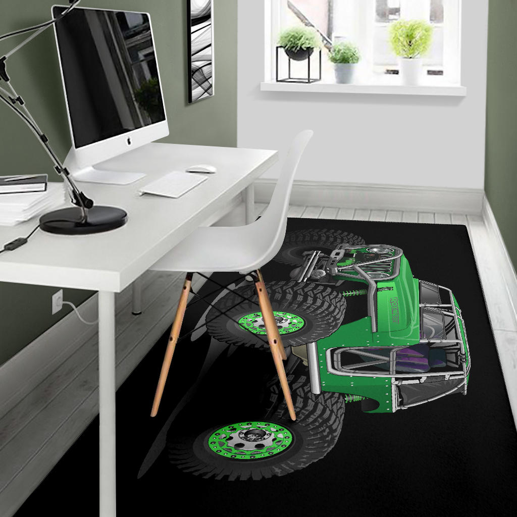 Rocktoy Jeep Green Area Rug