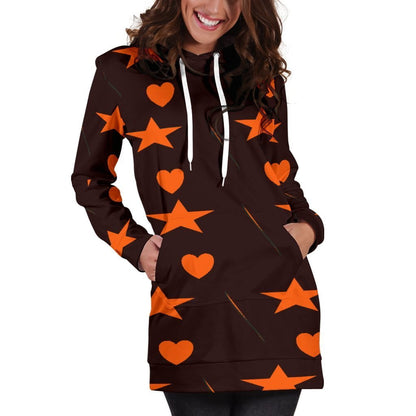 RED HEART Hoodie Dress