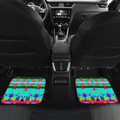 Between the Mountains Spring Set of 4 Car Floor Mats