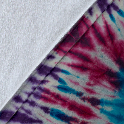 Ultra Plush Groovy Tie Dye Fleece Premium Blanket