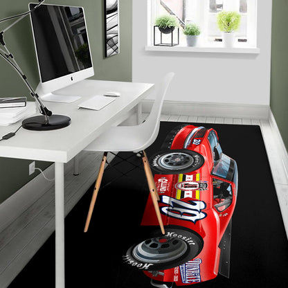 Mustang Race Car Muscle Car Art Area Rug