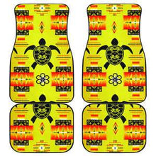 Turtle Yellow Orange Set of 4 Car Floor Mats