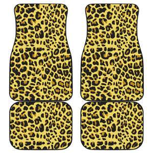 Car Floor Mats - Leopard - Set of 4