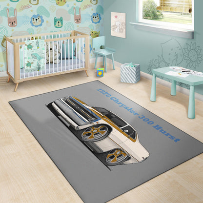 1970 Chrysler 300 Hurst Car Art Area Rug